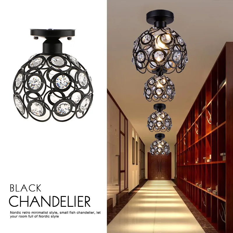 Crystal Light Modern Ceiling Pendant Light Shade Crystal Lampshade