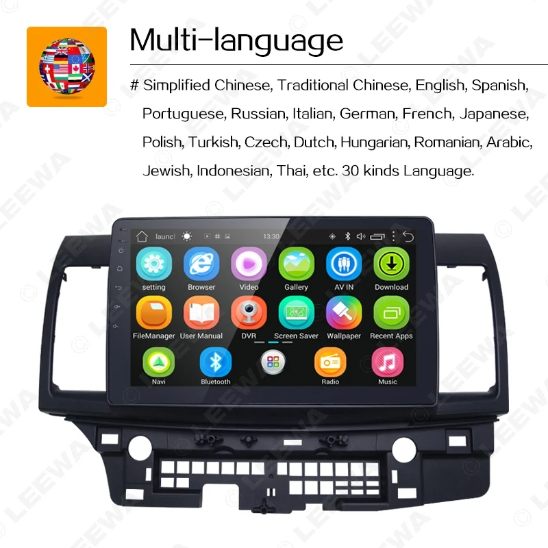 Sale FEELDO 10inch Bigger HD Screen Android 6.0 Car Media Player With GPS Navi Radio For Mitsubishi Lancer EX(2007+ Get: DVR + Camera 4