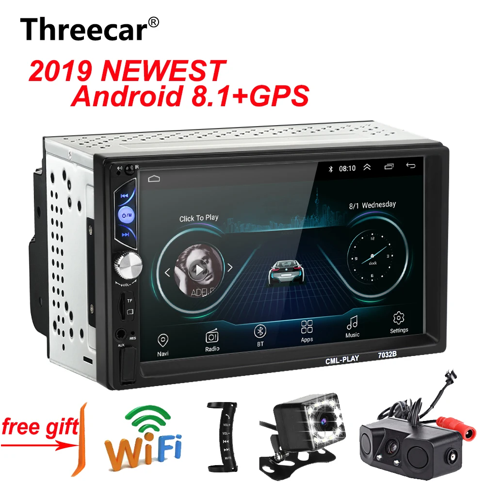 

2 Din 7'' Android Car Radio Stereo GPS Navigation WIFI Bluetooth USB SD Touch Car Multimedia Player Audio Player Autoradio