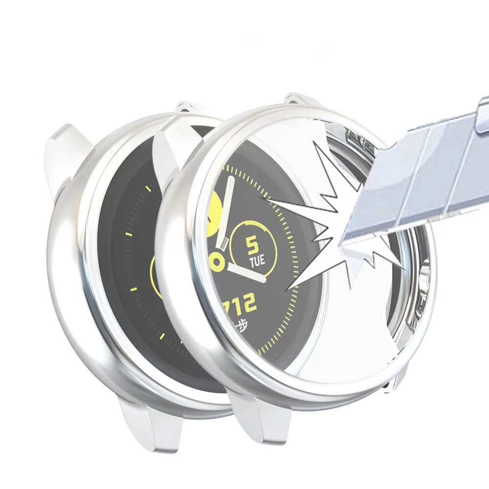 Совместимость с samsung Galaxy Active Watch TPU чехол покрытие мягкий тонкий Чехол