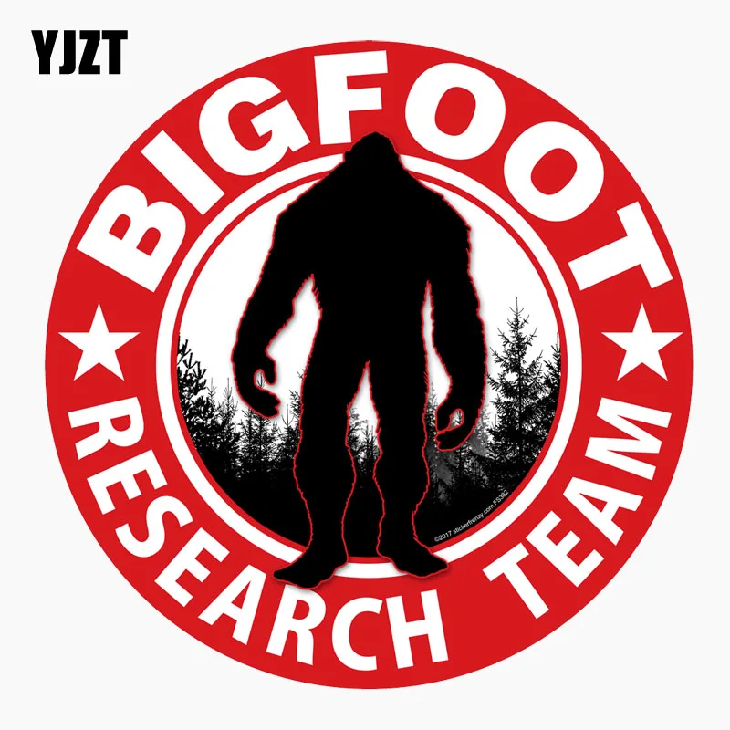 YJZT 13,5 см* 13,5 см автомобильный стикер BIGFOOT RESARCH TEAM персональная Светоотражающая наклейка на хвост автомобиля C1-7687