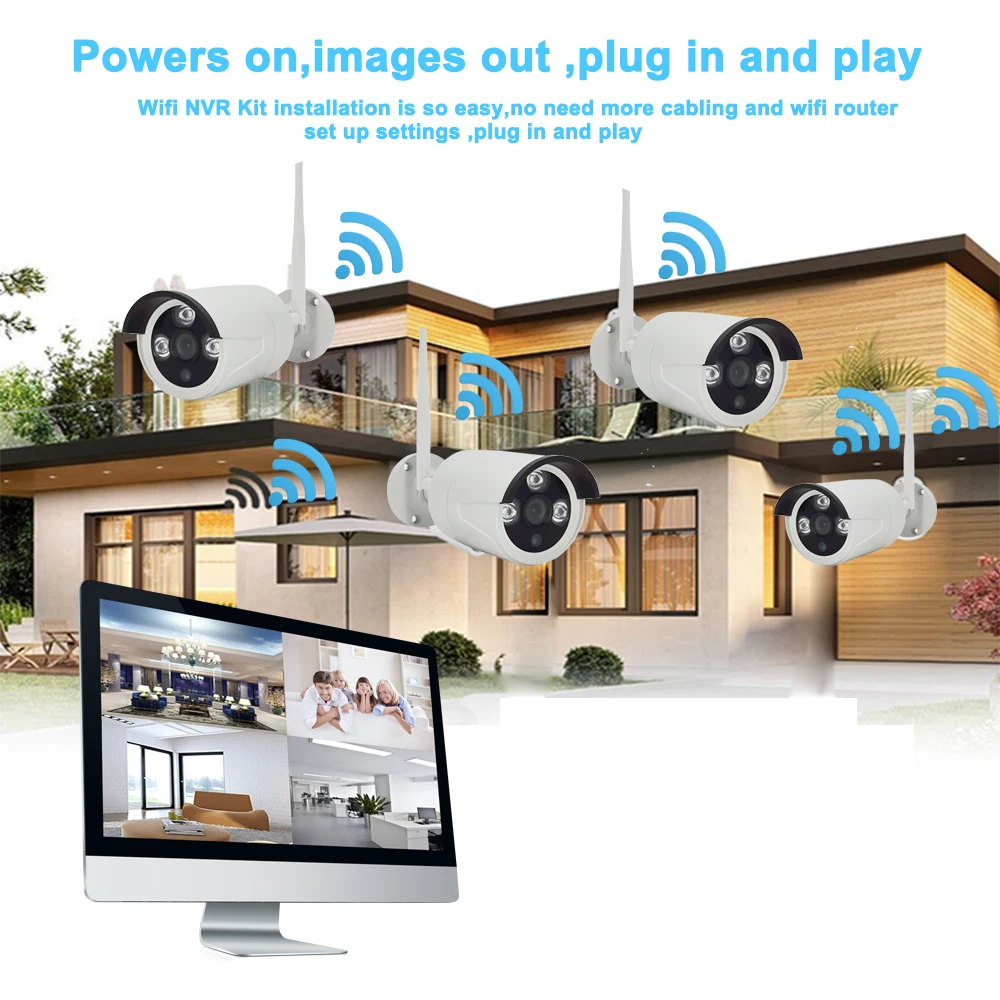 IMPORX 4CH 1080P Wireless 16