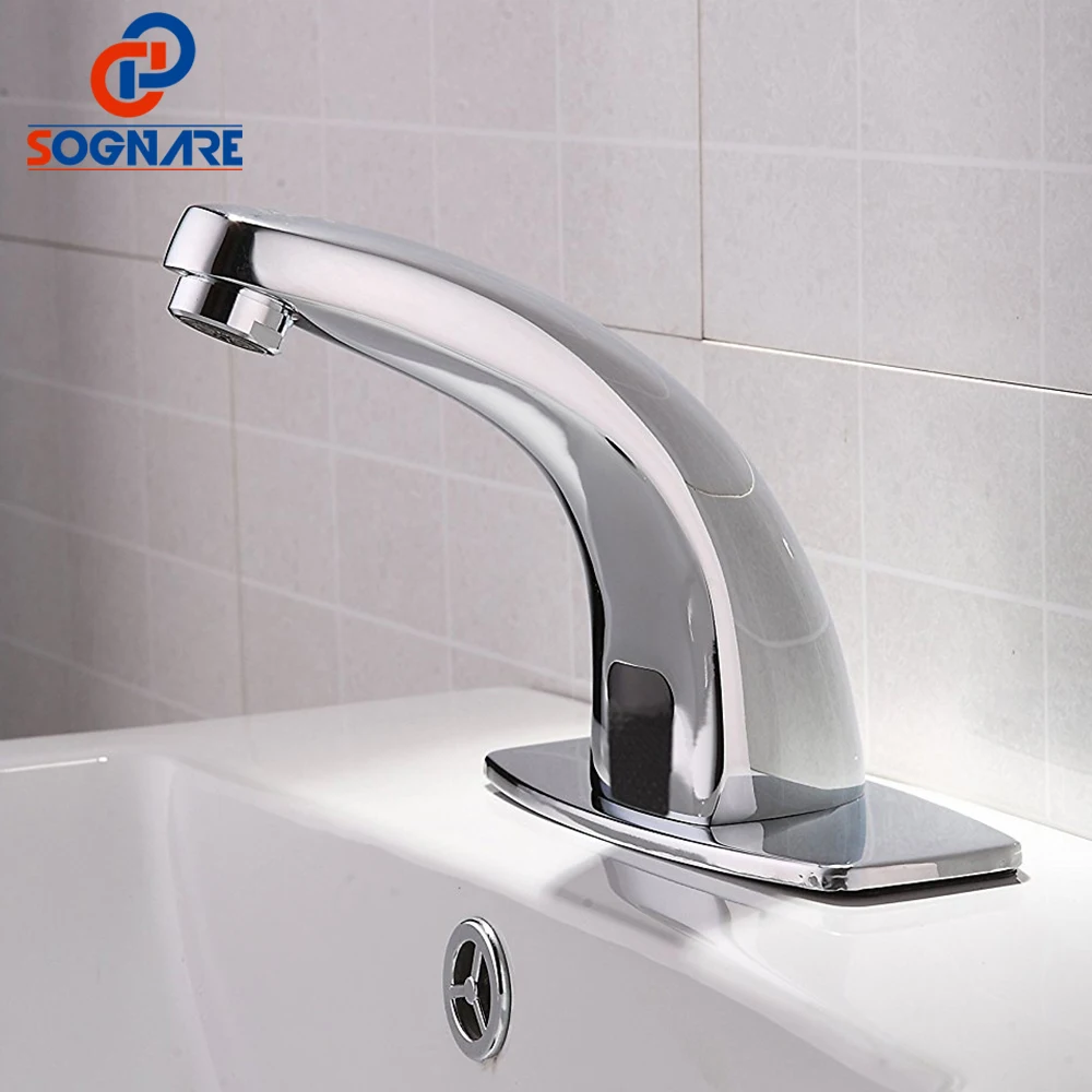 

SOGNARE Bathroom Basin Faucets Torneira Water Mixer Basin Sensor Taps Automatic Infrared Sensor Faucet Touchless Basin Mixer Tap