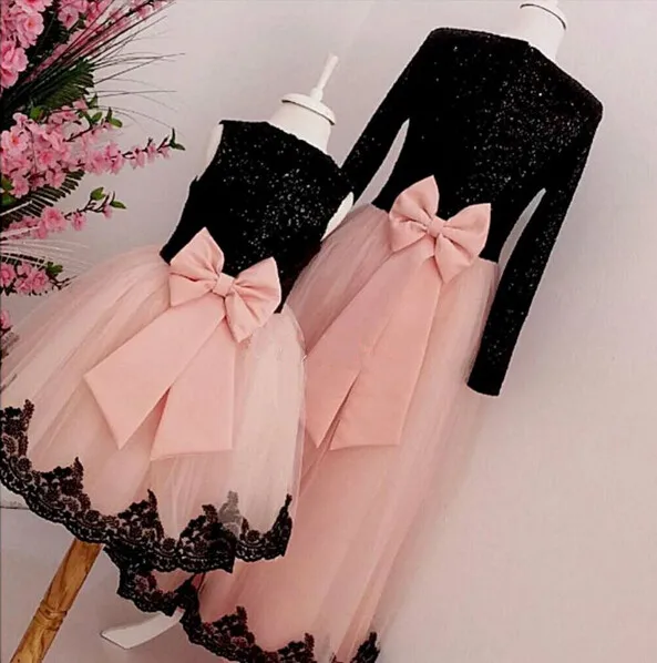 light orange flower girl dresses