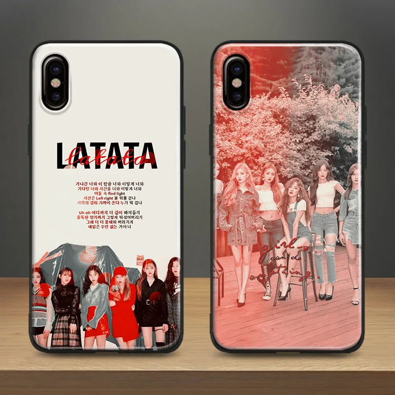 

(G)I-DLE Girl group gidle kpop Soft Silicone Phone Case Cover Shell For Apple iPhone 5 5s Se 6 6s 7 8 Plus X XR XS MAX