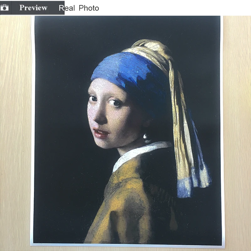 Девушка с жемчужной серьгой от Johannes Vermeer стены искусства холст плакат и печать холст Картина декоративная картина для домашнего декора