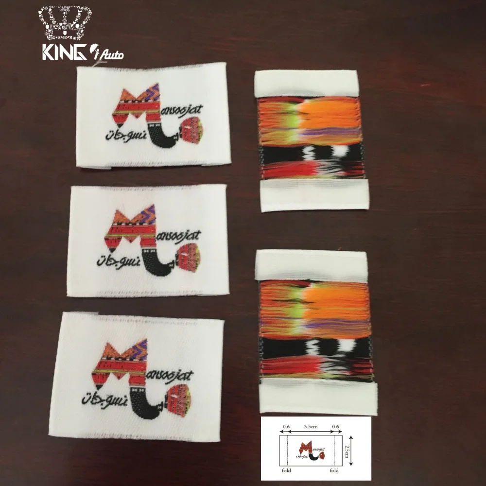 Famous Brand Garment hang tag / customized woven labels size embroidered patch for name brand shoe and clothing | Дом и сад