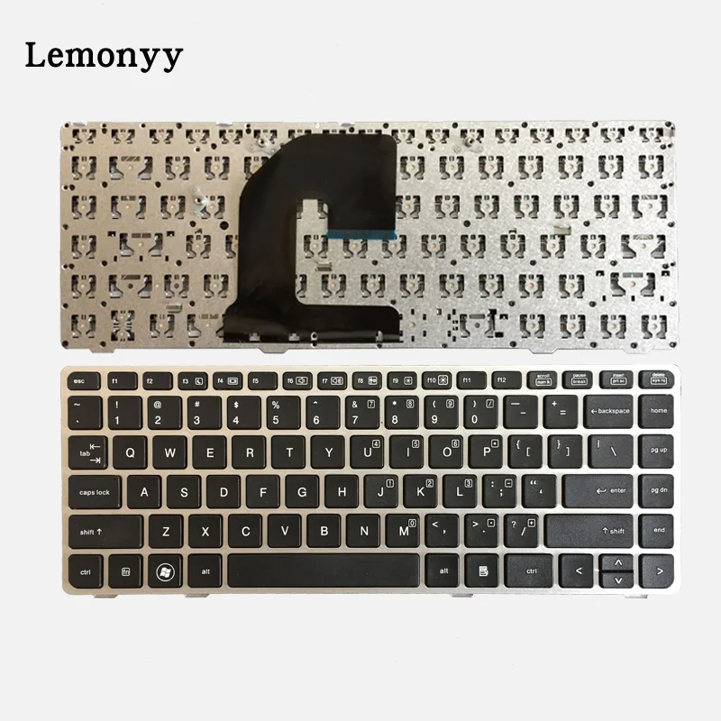 

US New Keyboard FOR HP 8460P 8460W 6460B 6460 8470 8470B 8470P 6470 English laptop keyboard With silver Frame without mouse