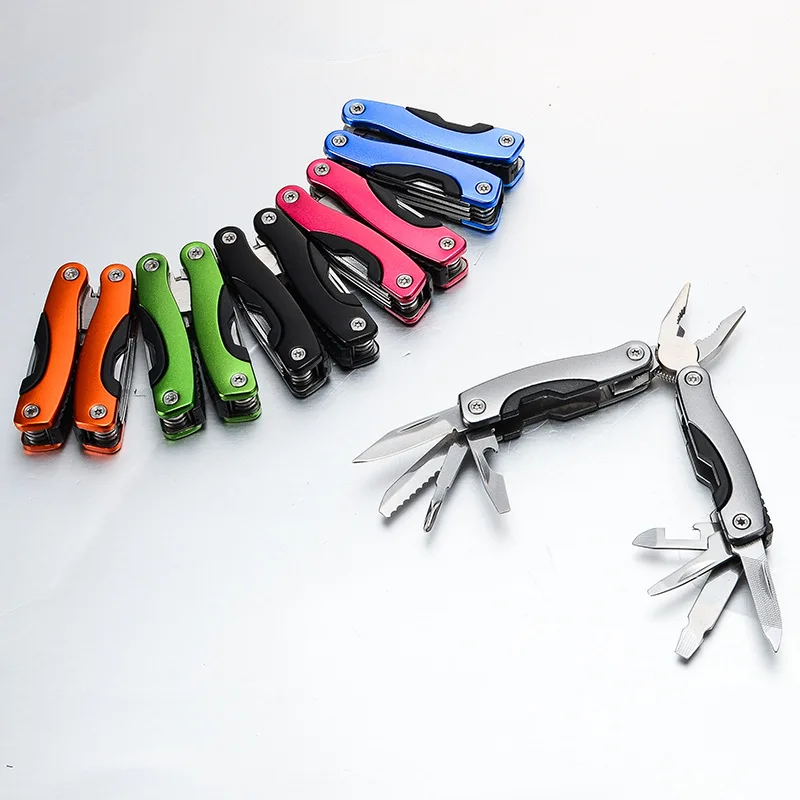 

9 In 1 Portable Multitool Plier Knife High Quality Stainless Steel Outdoor Survival Bottle Opener Wrench Plier Files Tools