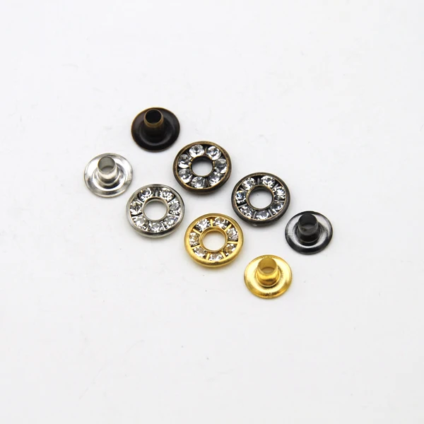 Buy 80pcs/pack 4 colors 9mm round metal brass
