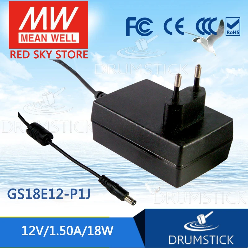 

Advantages MEAN WELL GS18E12-P1J 12V 1.5A meanwell GS18E12 12V 18W AC-DC Industrial Adaptor