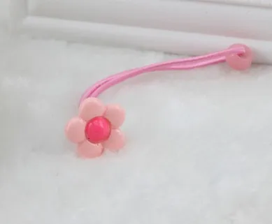 New Children's Hair Accessories Candy Color Flower Baby Ring Band Princess Hair Head Rope For Children Acessorio De Cabelo T