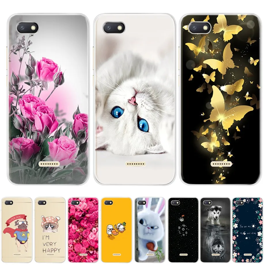 58.81 руб. 17% СКИДКА|Для Xiaomi redmi 6A чехол силиконовый чехол 5,45 