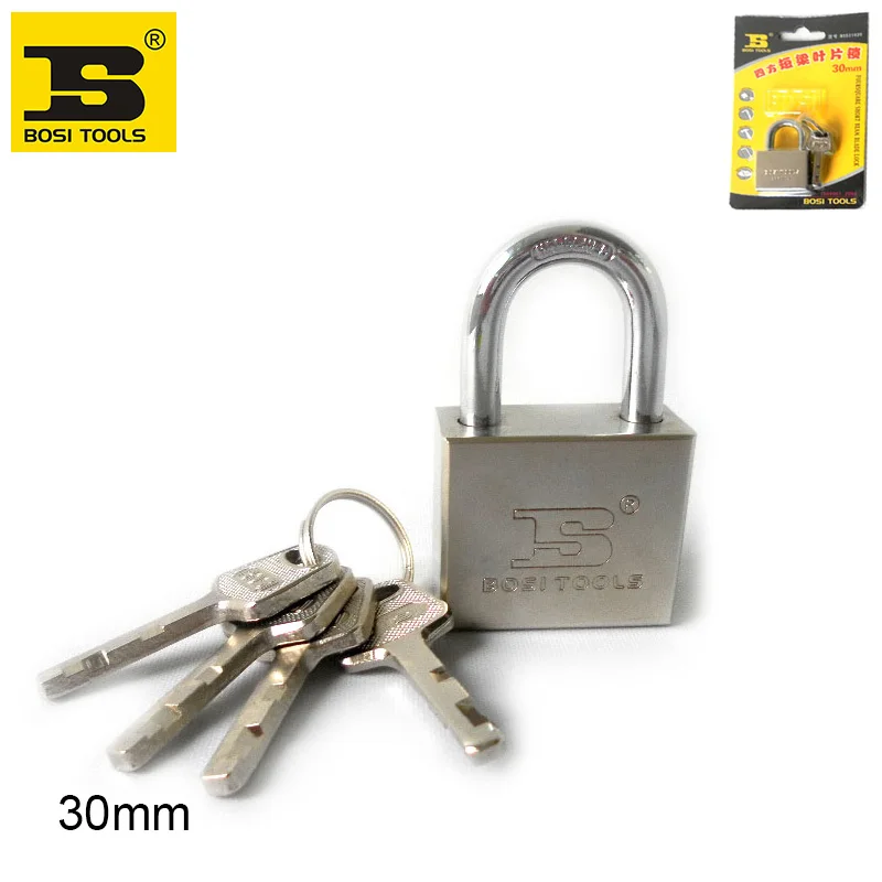 

BOSI 30mm brass padlock master lock with 4pc keys