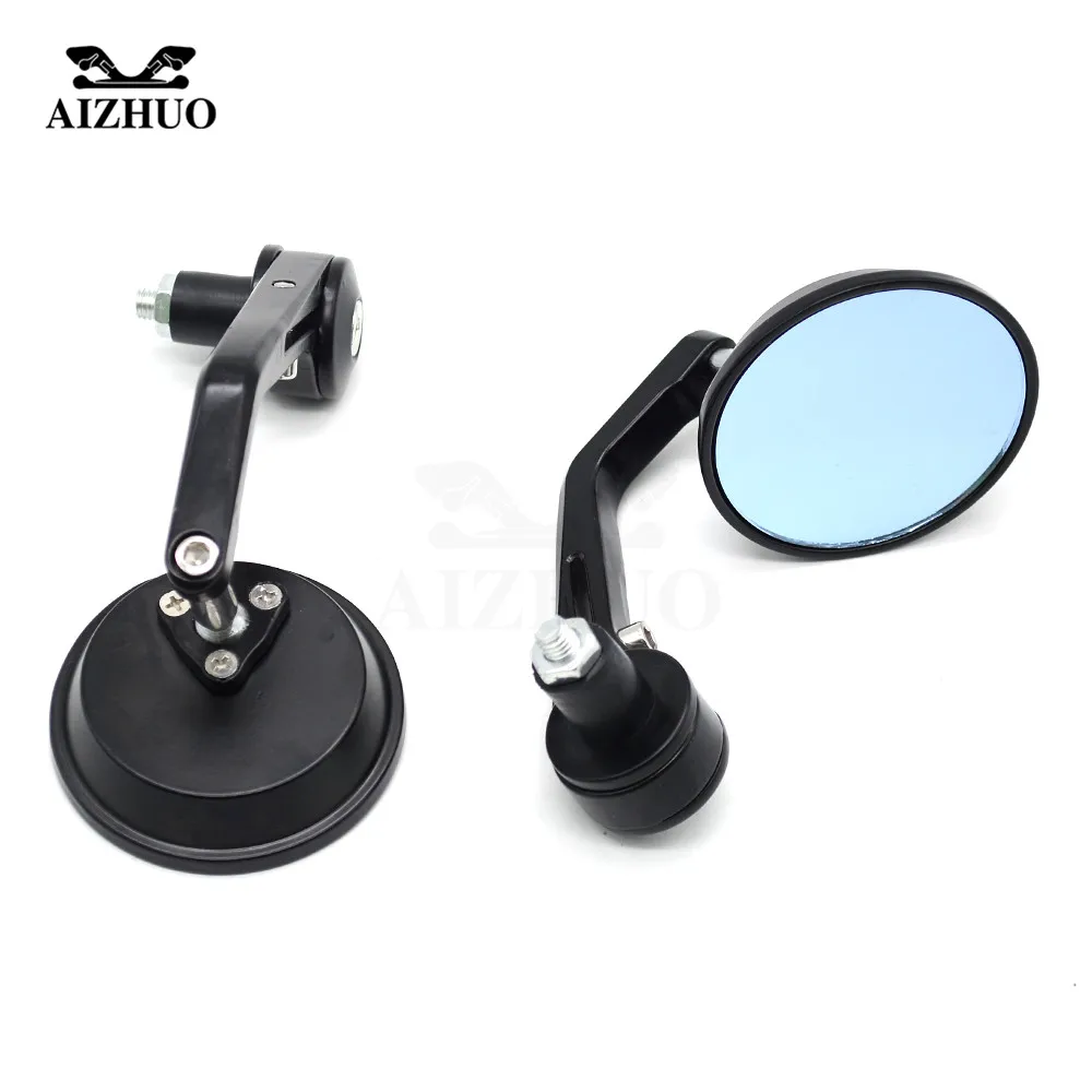 

7/8'' Universal Motorcycle Rearview Mirror Handlebar Cafe Racer Modification Motor CNC Aluminum Round Black Rear View Mirrors