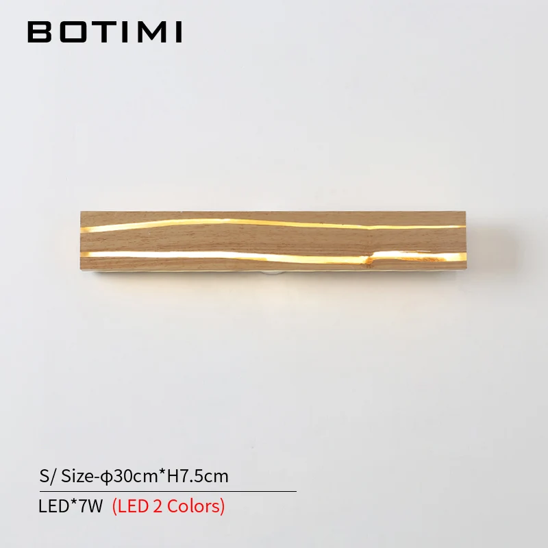BOTIMI домашний декор 220 В светодиодный настенный светильник для спальни акриловый настенный зеркальный светильник для помещений прикроватный настенный светильник освещение для отеля - Цвет абажура: S-LED 2 Color