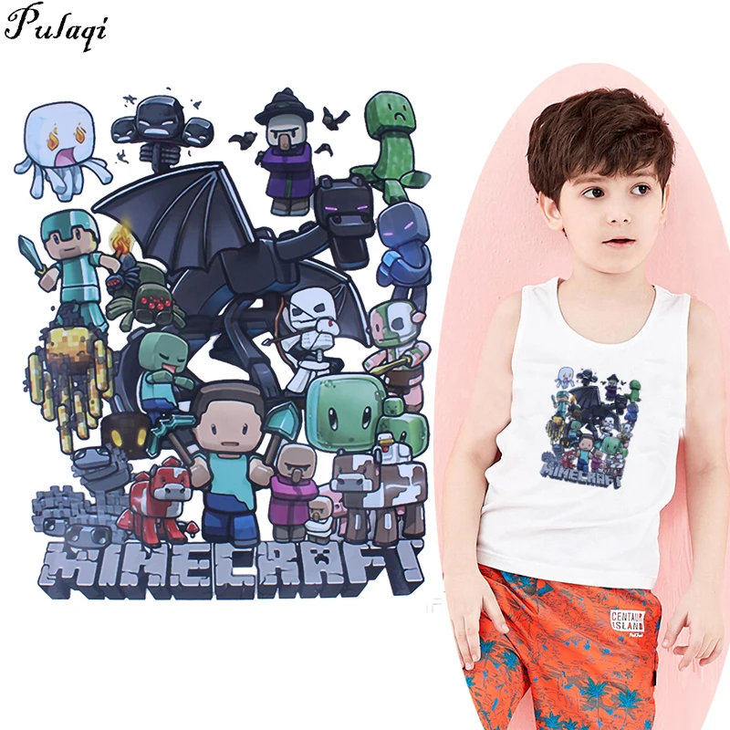 

Pulaqi 3d Pvc Patches Child Cartoon Patch Iron-on Transfers For T-shirt Washable Sticker Diy For Clothing Sticker On Clothes H