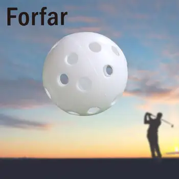 

Forfar 10Pcs Golf Training Aid Balls Plastic Airflow Hollow Golf Ball Practice Indoor Training Balls Golf Accessories