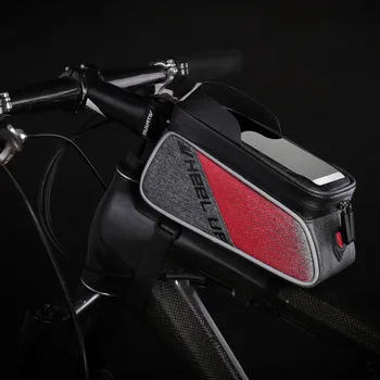 

Wheel Up New Fabric Waterproof Bike Wallet Phone Holder 6 inch Touch Screen Bicycle Tube Smartphone GPS Tube Bag Suporte Celular