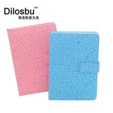 Dilosbu A5 японский Kawaii мультипликационным рисунком ПУ Обложка, дневник блокнот мессенджер через плечо на магнитной застежке записная книжка с принтом ручной работы для планирования расписания блокнот