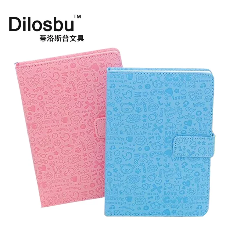 Dilosbu A5 японский Kawaii мультфильм PU Обложка дневник ноутбук магнитная пряжка