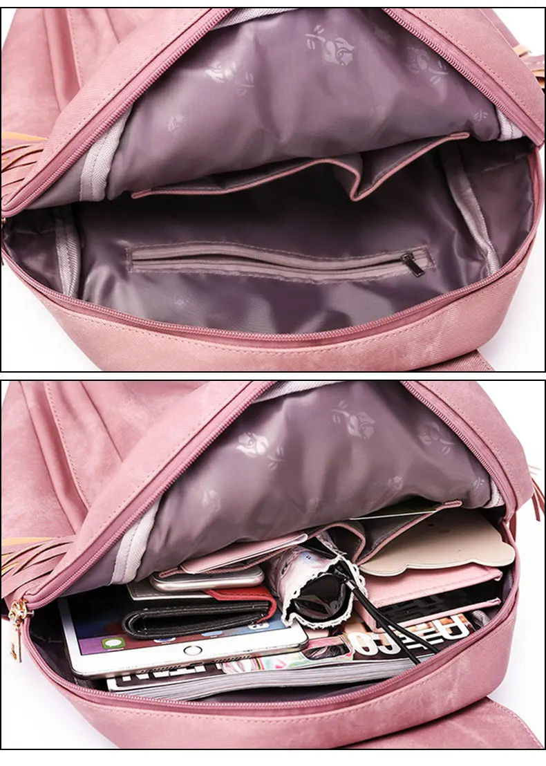 Женский рюкзак в винтажном стиле, 2 шт., школьные сумки для девочек-подростков, повседневные кожаные рюкзаки, многофункциональные женские дорожные рюкзаки XA501H
