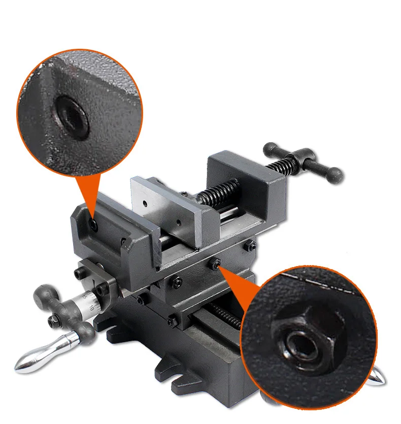 5 Inch Manual Bench Vise Con Barra Vertical X Y Direction