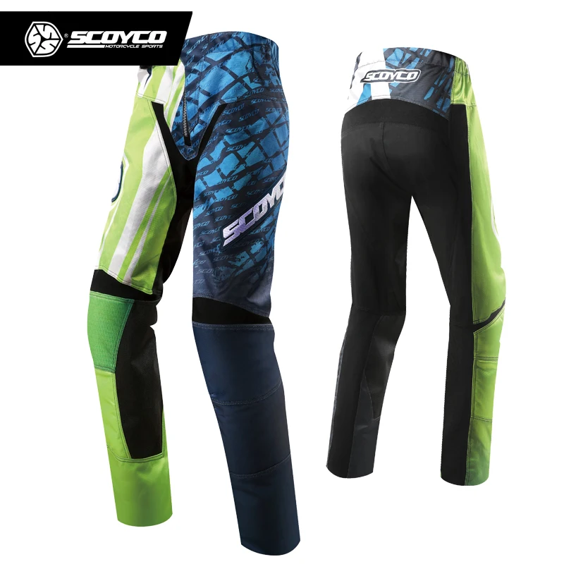 

SCOYCO Professional Men Motorcycle Dirt Bike MTB DH Riding Trousers Motocross Off-Road Racing Hip Pads Pants Breathable Clothing