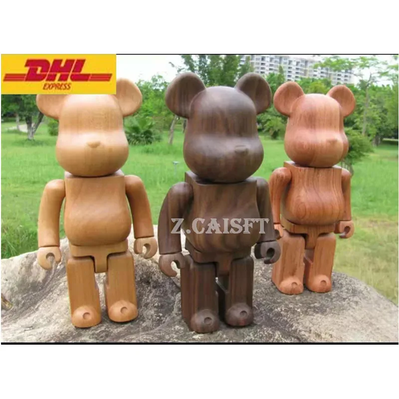 

Be@rbrick Gloomy 100% Bearbrick BRIAN Original Fake KAWS Wood Action Figure Collectible Model Toys BOX H56