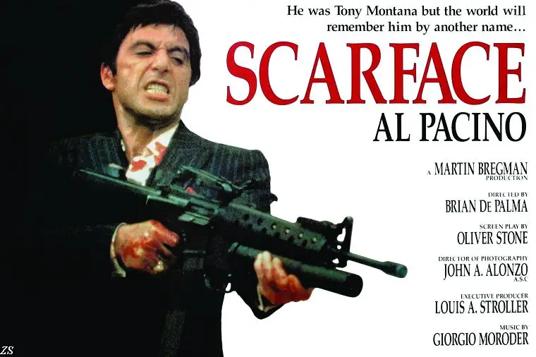 DIY рамка классический Gangster Плёнки Scarface шелк принт фильм плакат для дома Декор