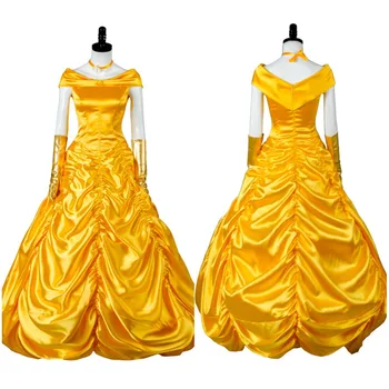 

Adult Beauty and the Beast Belle Dress Cosplay Costume Halloween Carnival Party Costumes