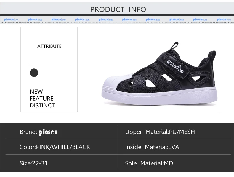 PINSEN 2019 Summer Kids Shoes For Boys Sneakers Fashion Children Shoes Girls Casual Sport shoes (2)