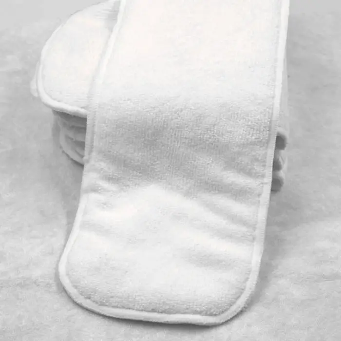 5 шт. моющийся многоразовый подгузники из ткани для малышей вставки из микрофибры 3 слоя подгузник для младенцев NSV775