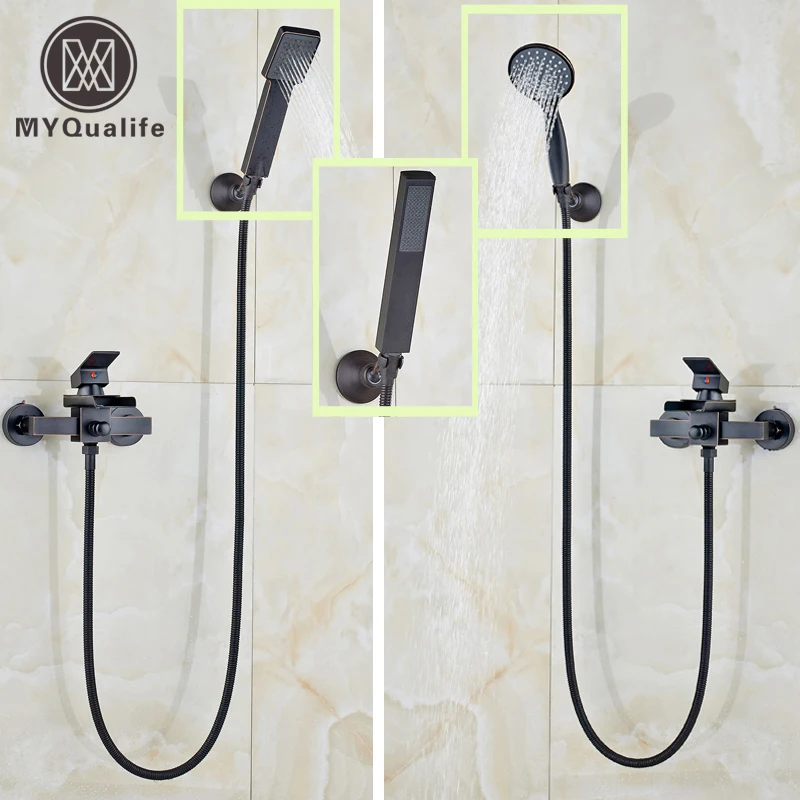 

2016 Promotion Bathroom Handheld Shower Faucet Set Wall Mounted Single Handle Bathtub Shower Mixers