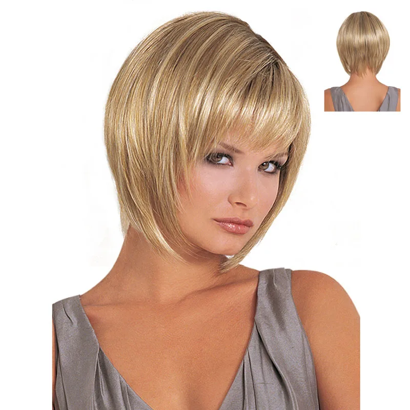 

peruca hair queen cheap womens blonde wigs cosplay short blonde wig dark roots medium length blond wig heat resistant synthetic