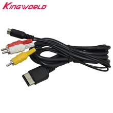 Никелированный штекер аудио-видео кабель для sega DreamCast DC для sega Dreamcast системная консоль RCA S-Video AV патч-корд ТВ провод