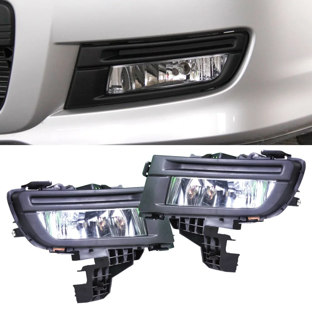 1 Pair Front Left Side + Right Side Fog Light Lamp Replacement Kit 9006 12V 51W for Mazda 3 2007 2008 2009 Size 29cm x 12cm