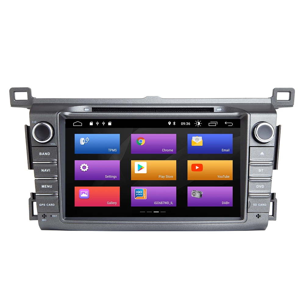 Cheap Autoradio 2 din Android 9.0  Car Multimedia Player For Toyota RAV4 Rav 4 2013 2014 2015 GPS Navigation DVD Head Unit Stereo Wifi 1