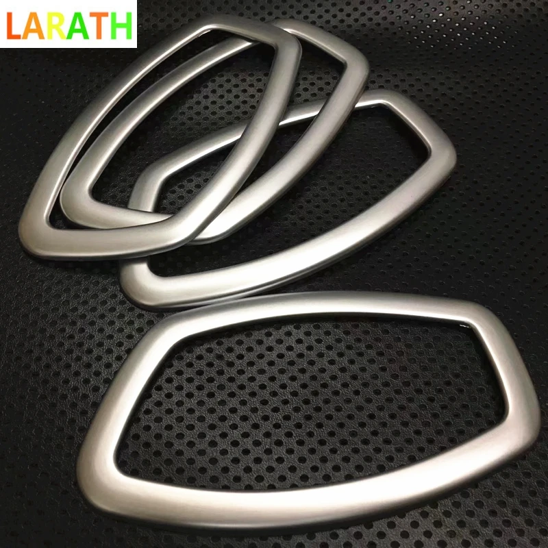 

car styling For Renault Captur 2015 2016 2017 ABS chrome external door Bowl stick lamp frame body cover detector trim 4pcs