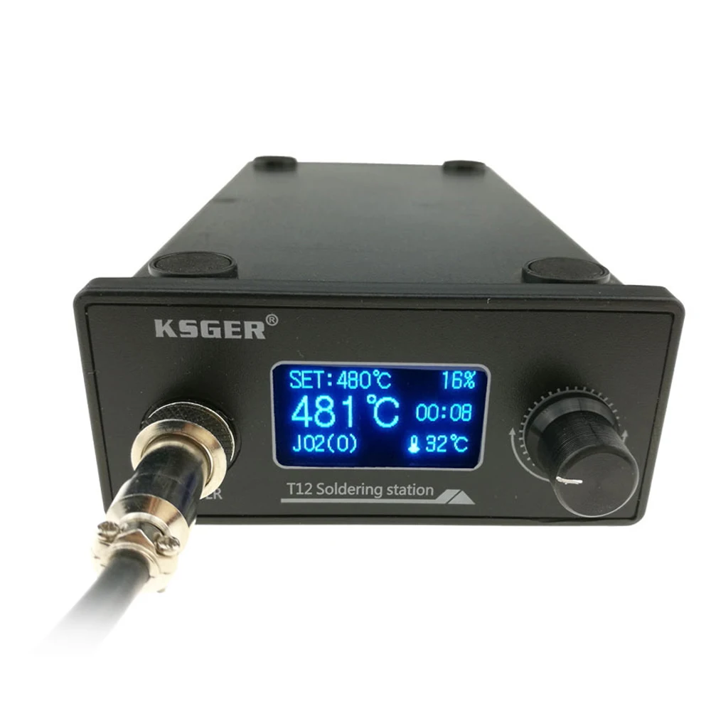 

Soldering Iron KSGER T12 Soldering Station DIY Kits Solder Electric Tools Welding Iron Tips Temperature Controller Handle Case