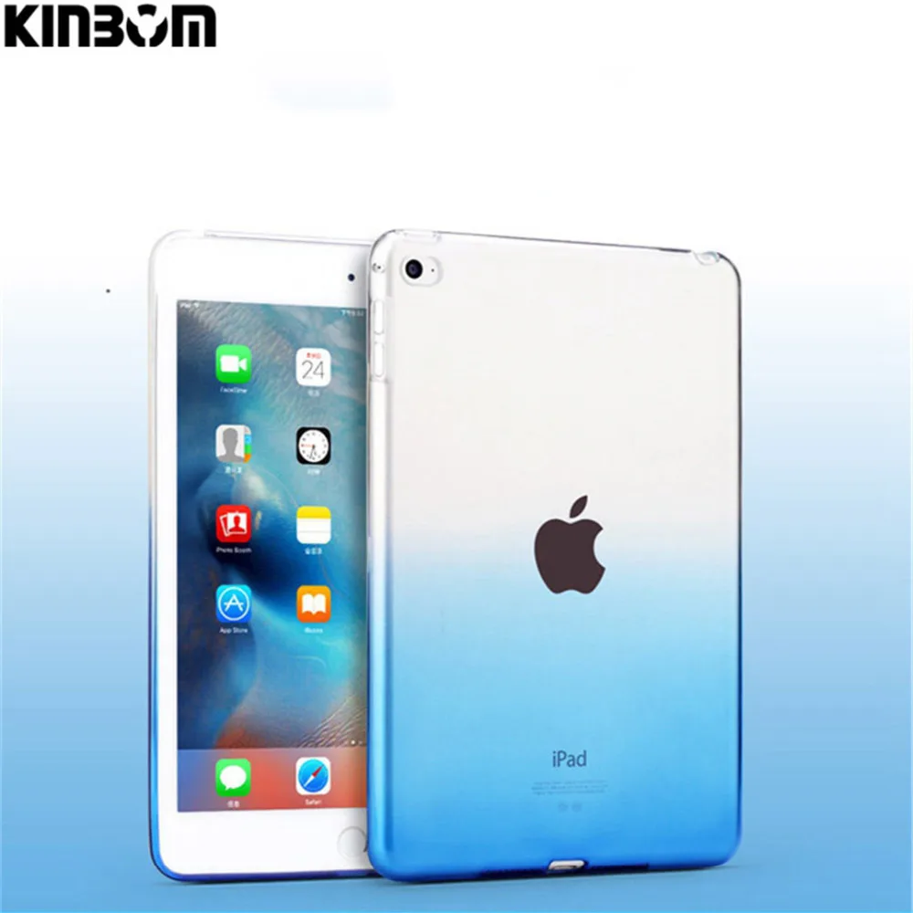 KINBOM New Cover Case For Apple IPad 2 3 4 Soft TPU Silicone Transparent Slim Clear Shell Ipad 2017 9.7inch Fundas Hot | Компьютеры и