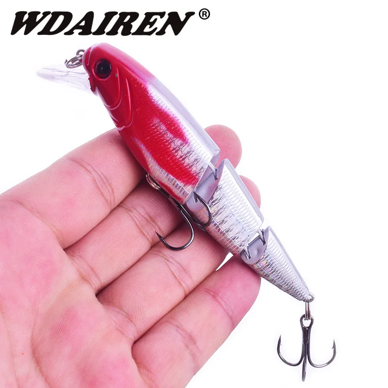

1Pcs 10.5cm 15g Fishing Lures Multi Section Bend Available Halleluyah Colorful High Simulation Fake Bait Fishing Accessories