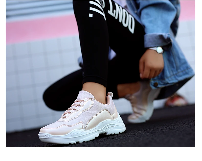 Модная повседневная обувь для женщин кроссовки zapatillas mujer дышащие сетчатые туфли на платформе женские Basket Chaussure Femme