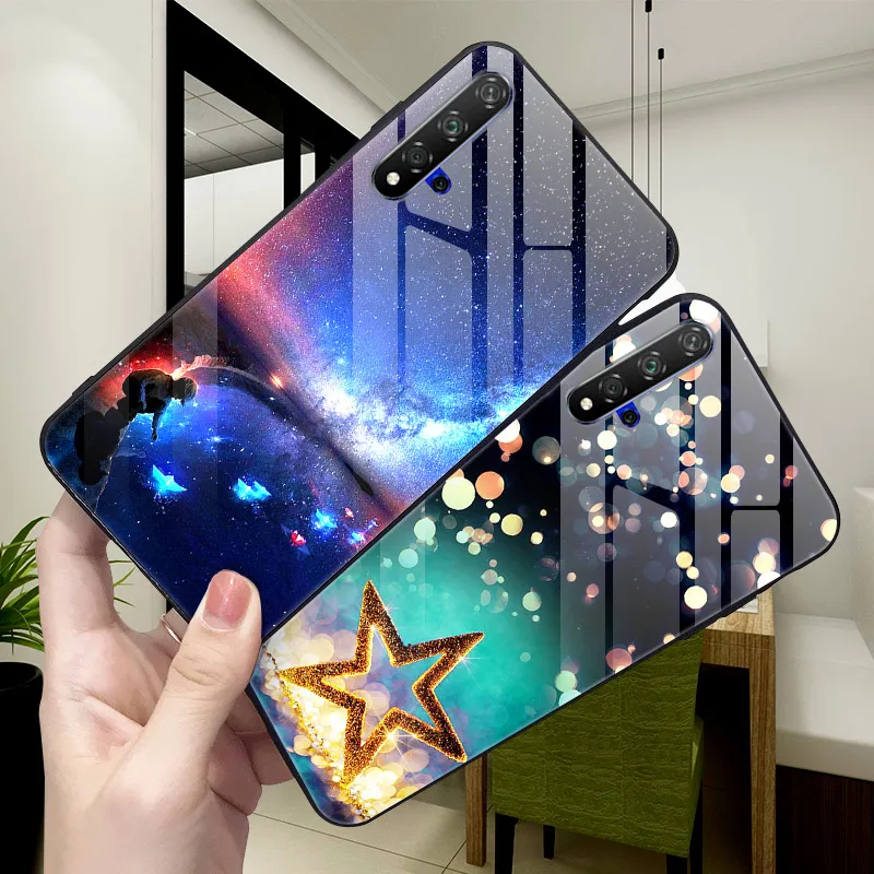 3D Cat Print Tempered Glass Phone Case Cover