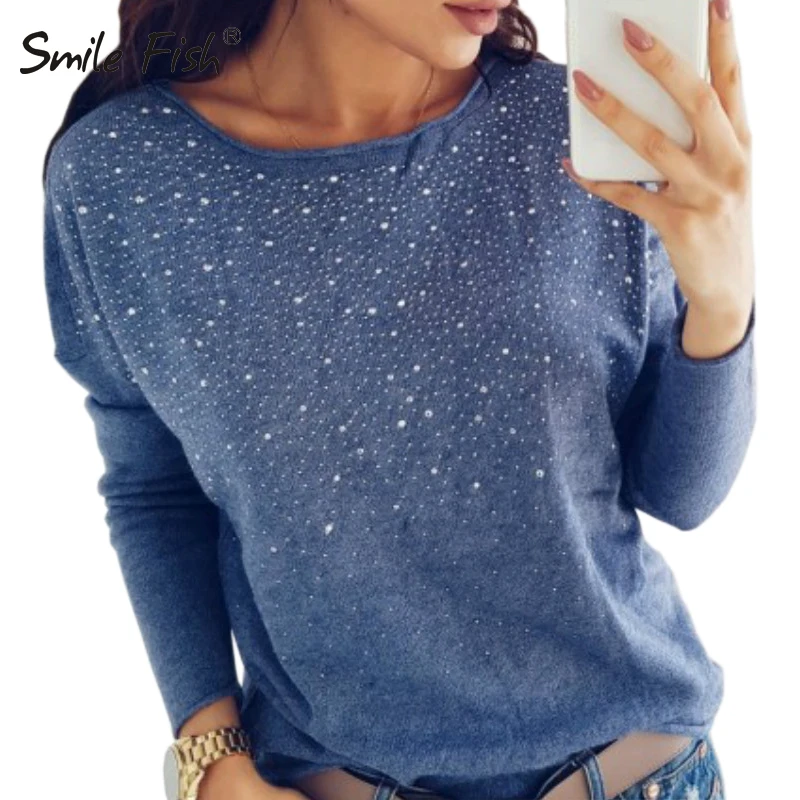 Meilleur Diamants Imprimer Blouse Clubwear Outfit Automne Pulls Tops Femme Femininas Blusa Solide Hiver Blouses Femmes Sexy Chemises GV226