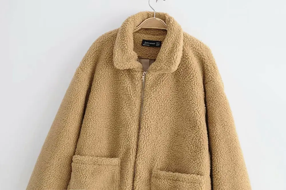 ЦЗЯЦЗЯ, 65-9324 европейской и американской моды ягнят шерстяное пальто куртка
