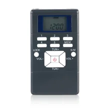 Лучшая ЖК-дисплей цифровой FM радио Динамик Приемник дисплей двухканальный однодиапазонный музыкальный плеер светодиодный дисплей встроенный