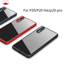 

For Huawei P20 / P20 Lite / P20 pro Case Silicone TPU + Acrylic Transparent Clear Protect Back Cover For Huawei P20 lite Cover
