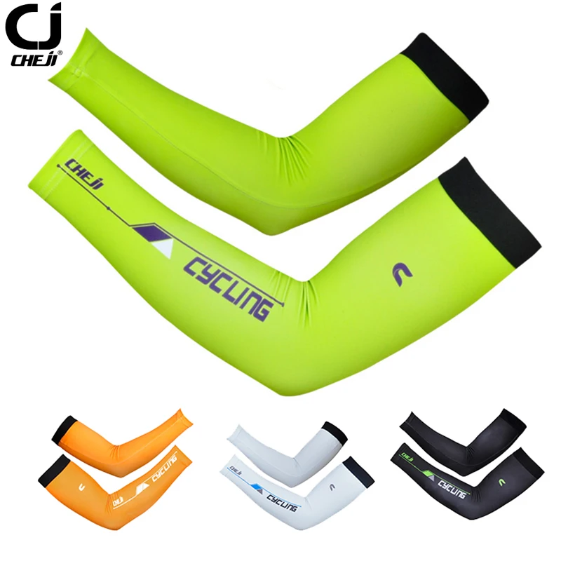 CHEJI Men sunscreen cuff bike cycling arm warmers arm sleeve summer
