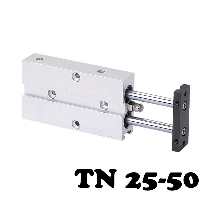 

TN25-50 double shaft double rod cylinder block, high quality cylinder, cylinder, aluminum alloy double moving cylinder.